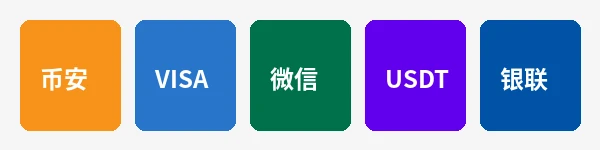 爱游戏体育支持的支付方式图标